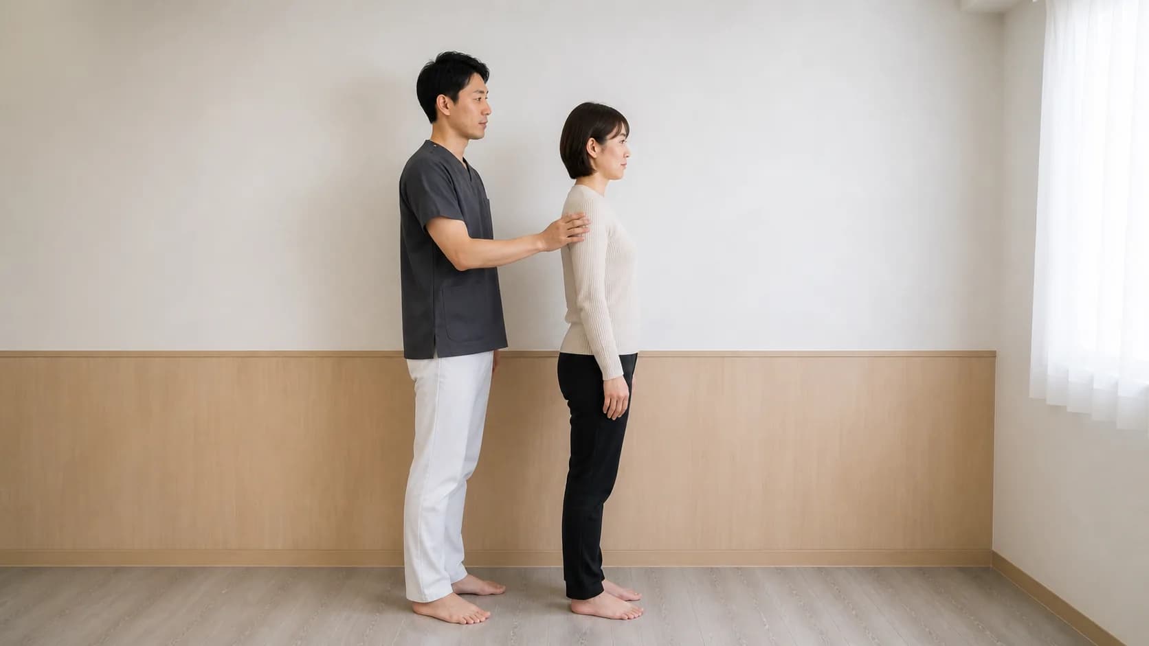 立った姿勢の確認